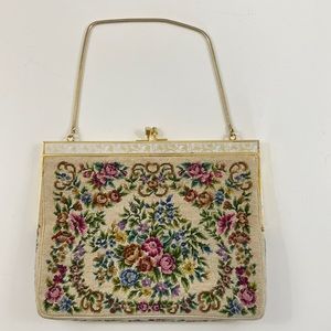 Vintage embroidered clutch